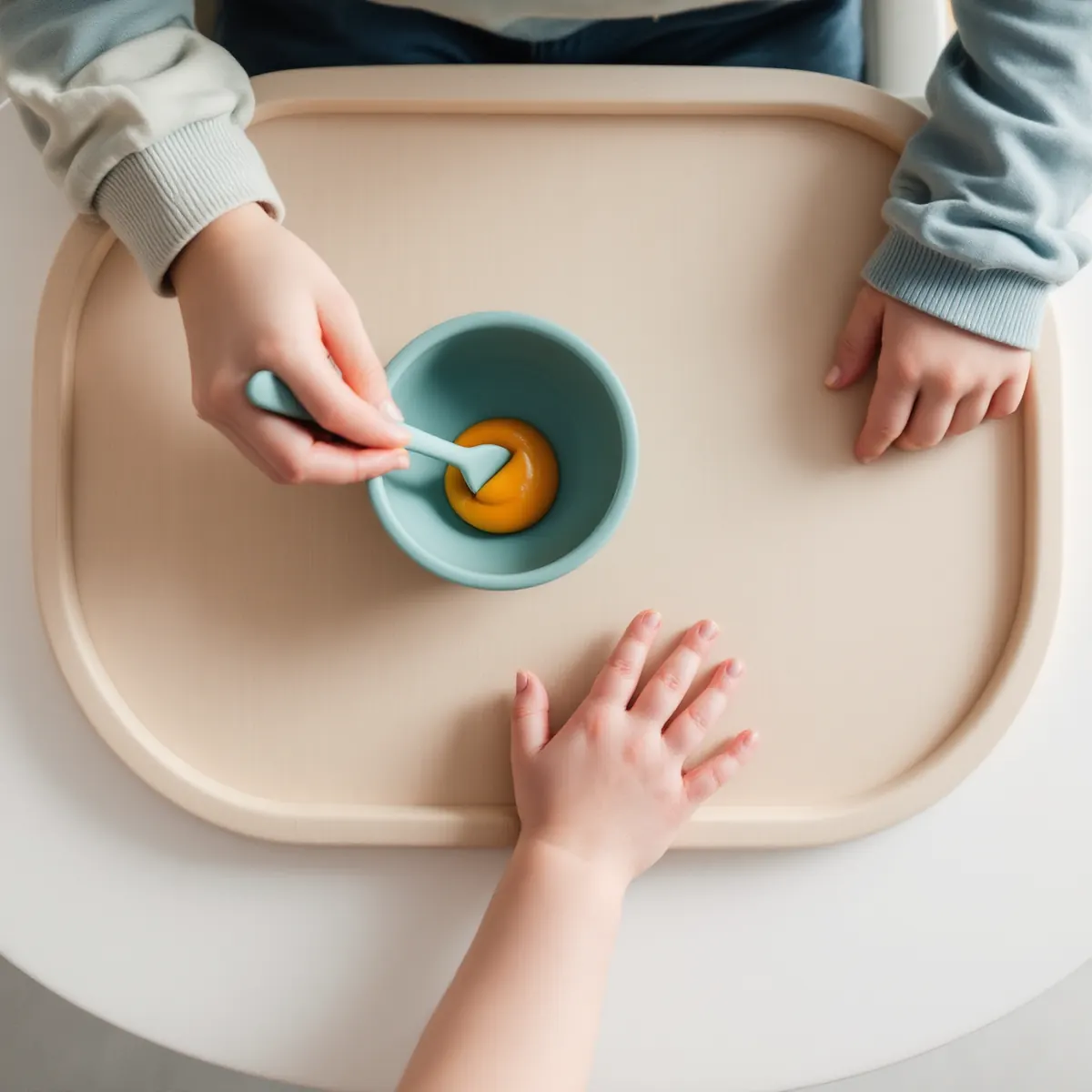Repas de bébé de 4-6 mois