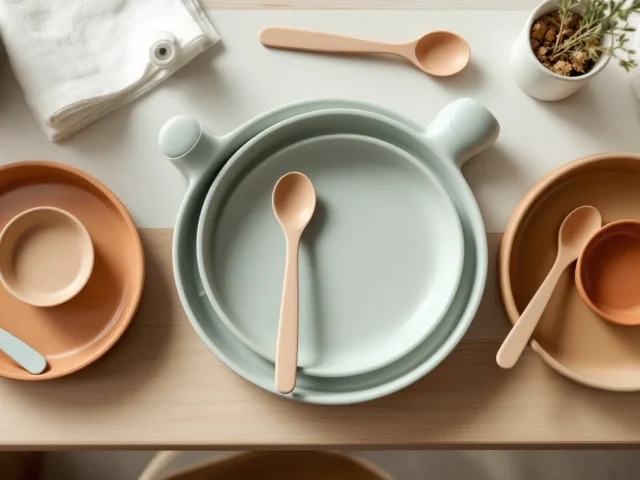Comparatif ensembles assiette et cuillère pour apprentissage