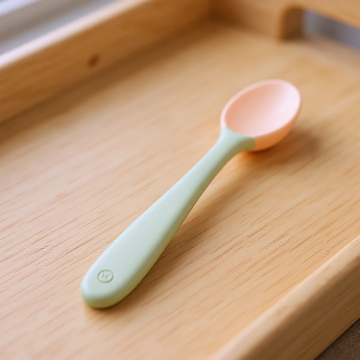 Cuillères souples premiers repas (lot de 2) — détail de la matière