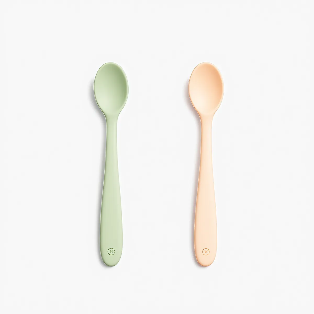 Cuillères souples premiers repas (lot de 2) — vue détourée