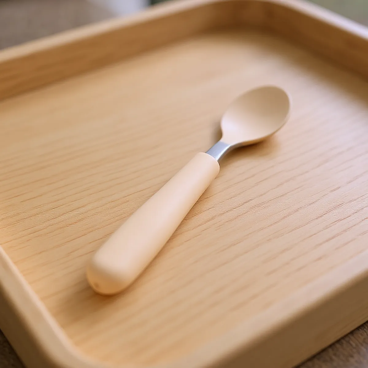 Set fourchette et cuillère inox — détail de la matière