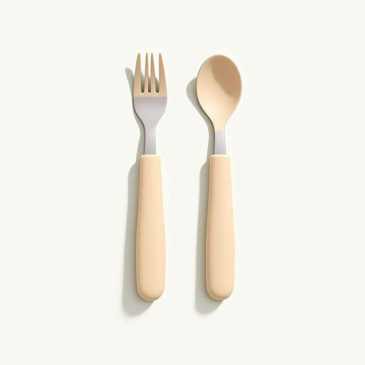 Set fourchette et cuillère inox — vue détourée