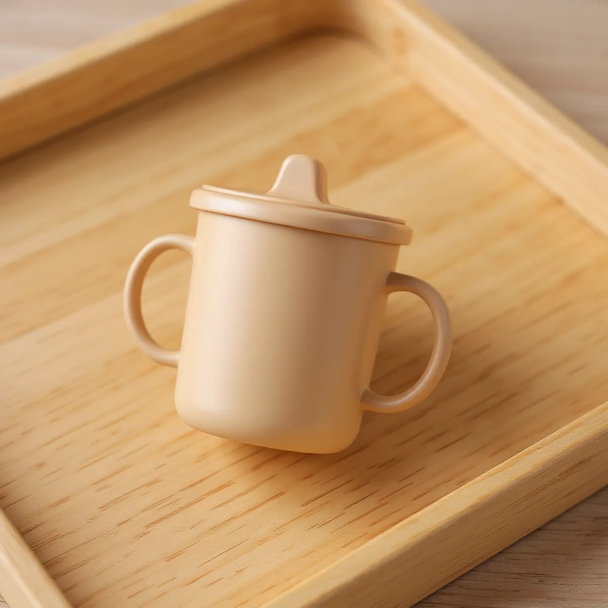 Tasse à anses bec souple — détail de la matière
