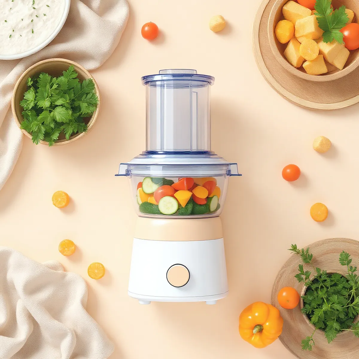 Robot cuiseur vapeur-mixeur grand bol 1,3 L — vue détourée