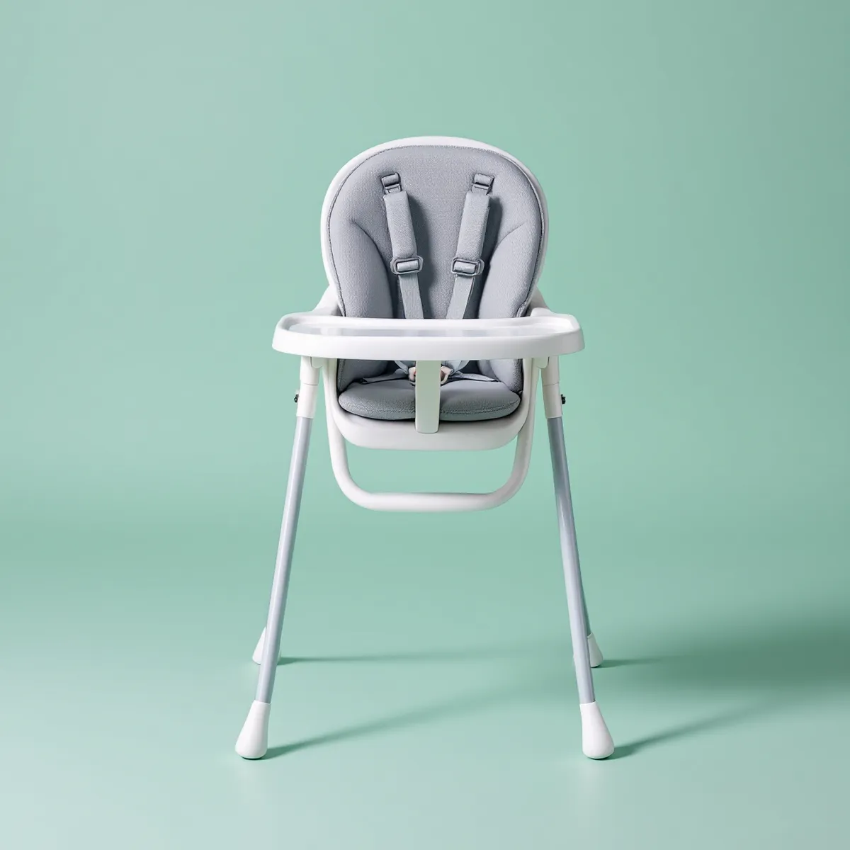 Chaise haute pliante compacte — vue détourée