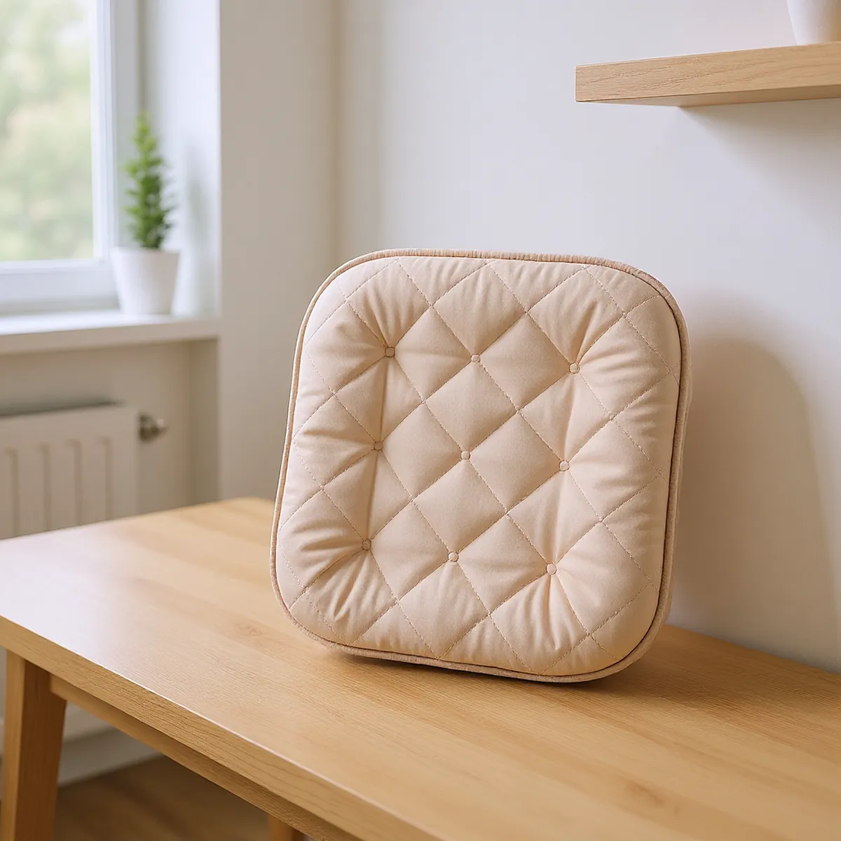 Coussin réducteur de chaise haute — en situation