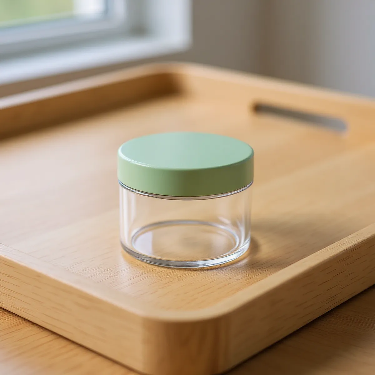Boîtes en verre portions (4 × 200 ml) — détail de la matière